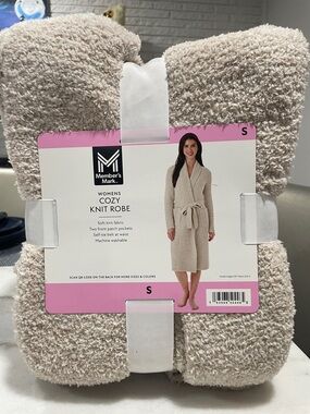 Member's Mark Women's Cozy Knit Robe in Light Beige